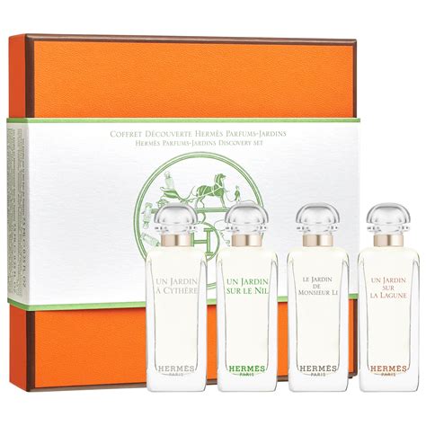 hermes parfums jardins discovery set|sephora mini hermes garden perfume.